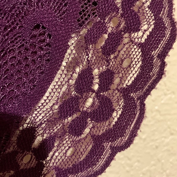 Rue21 Top Blouse Purple Lace M🌀 - Picture 14 of 14
